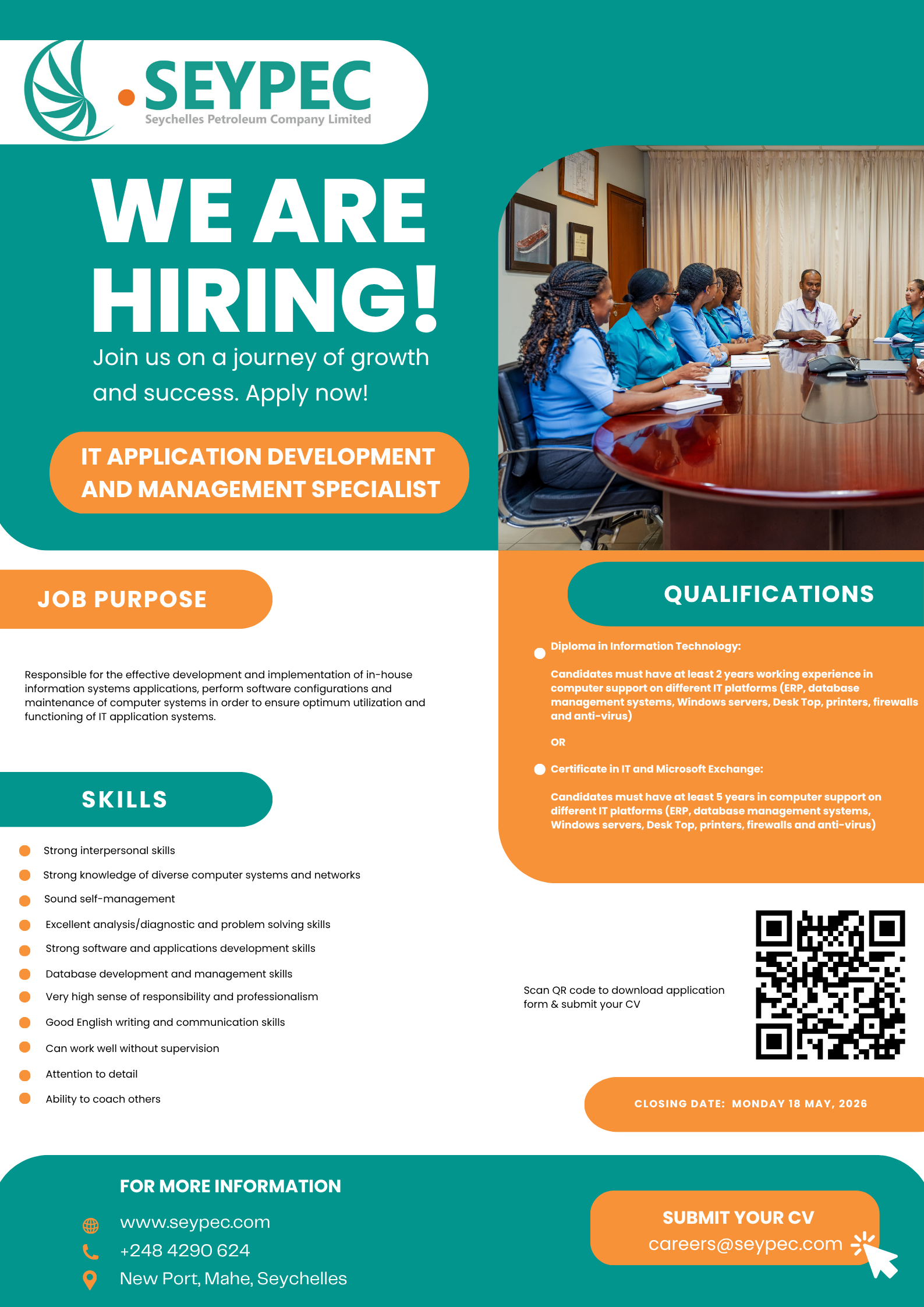 IT Application Development and Management Specialist