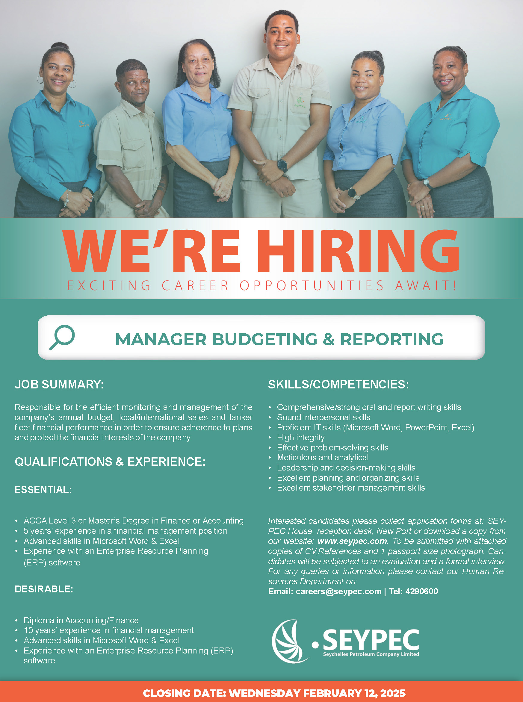 manager Budgeting & Reporting